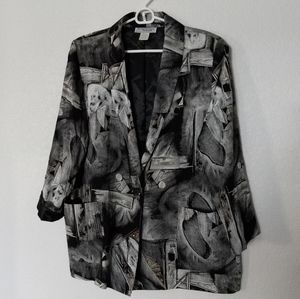 Kensington square petite large blazer